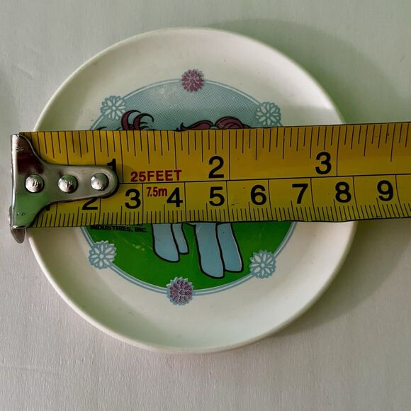My Little Pony Bowtie 2 Plates Tea Set 1984 Hasbro Vintage 3.25 inch MLP - Picture 6 of 6